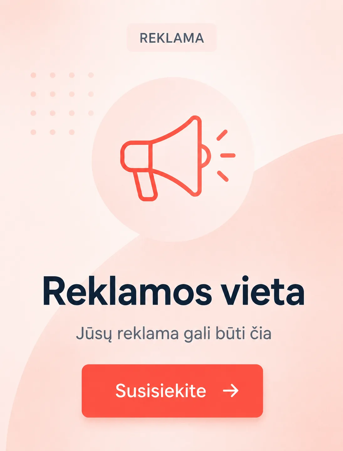 Reklamos vieta. Jūsų reklama gali būti čia.