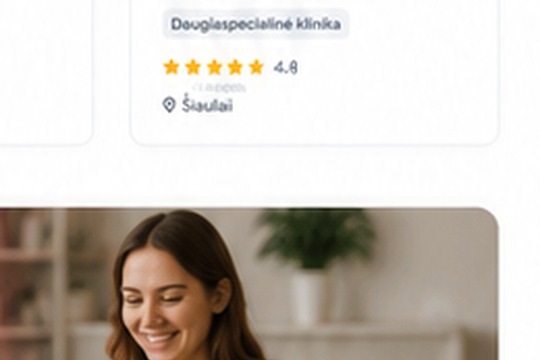 Moteris telefone palieka atsiliepimą