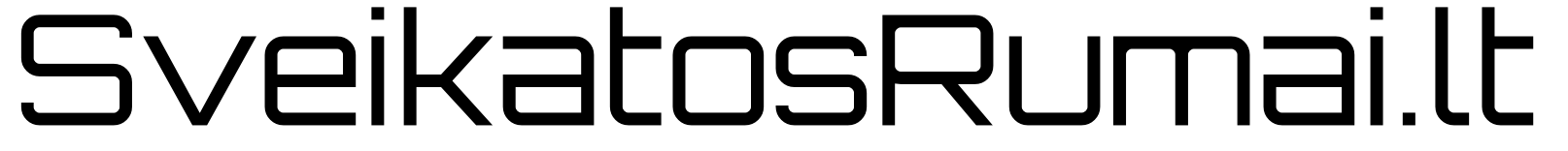 SveikatosRumai juodas logotipas