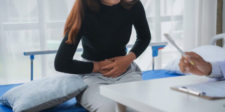 Kur jaučiamas dirgliosios žarnos sindromo (DŽS) skausmas?