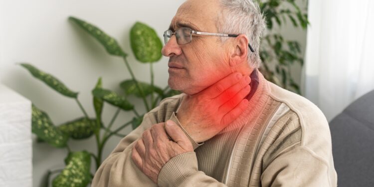 Raudonos dėmės gerklėje