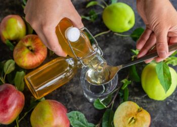 Obuolių acto priemonės nuo saulės nudegimo